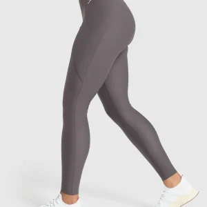 Outlet Gymshark Raw Cut Legging GreyedPurple