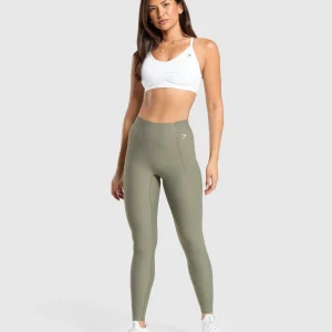 Discount Gymshark Raw Cut Legging BaseGreen