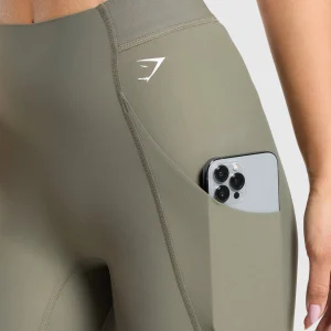 Discount Gymshark Raw Cut Legging BaseGreen