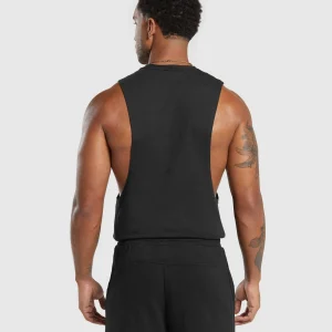 Outlet Gymshark React Drop Arm Tank Black