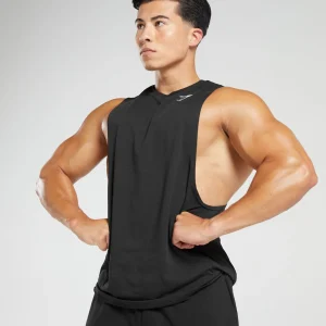 Outlet Gymshark React Drop Arm Tank Black