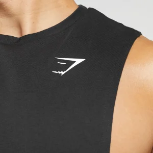 Outlet Gymshark React Drop Arm Tank Black