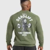 Discount Gymshark Reaper Crew CoreOlive