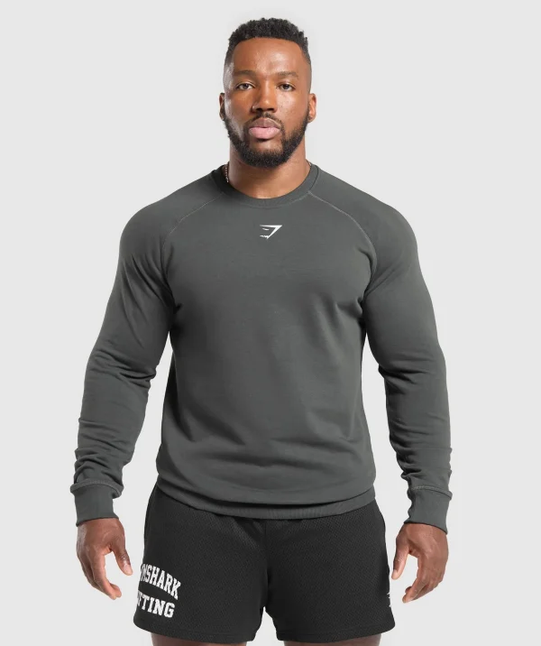 Best Gymshark Reaper Crew AsphaltGrey