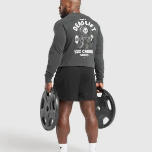 Best Gymshark Reaper Crew AsphaltGrey