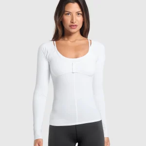 Best Gymshark Rest Day Buttery Soft Long Sleeve Top White