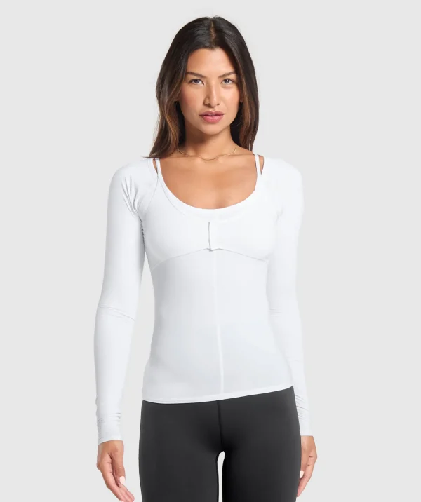 Best Gymshark Rest Day Buttery Soft Long Sleeve Top White