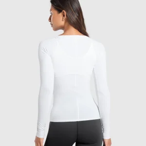 Best Gymshark Rest Day Buttery Soft Long Sleeve Top White