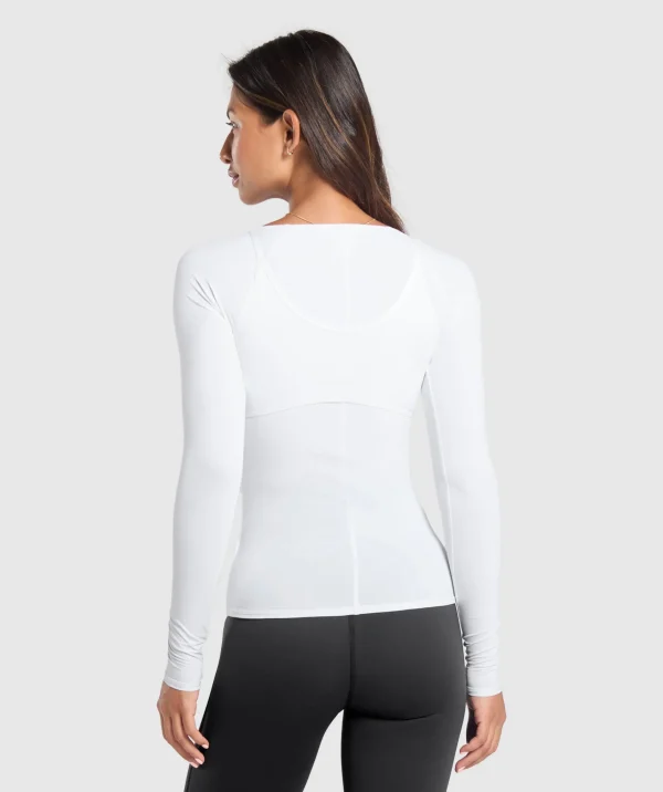 Best Gymshark Rest Day Buttery Soft Long Sleeve Top White