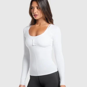 Best Gymshark Rest Day Buttery Soft Long Sleeve Top White