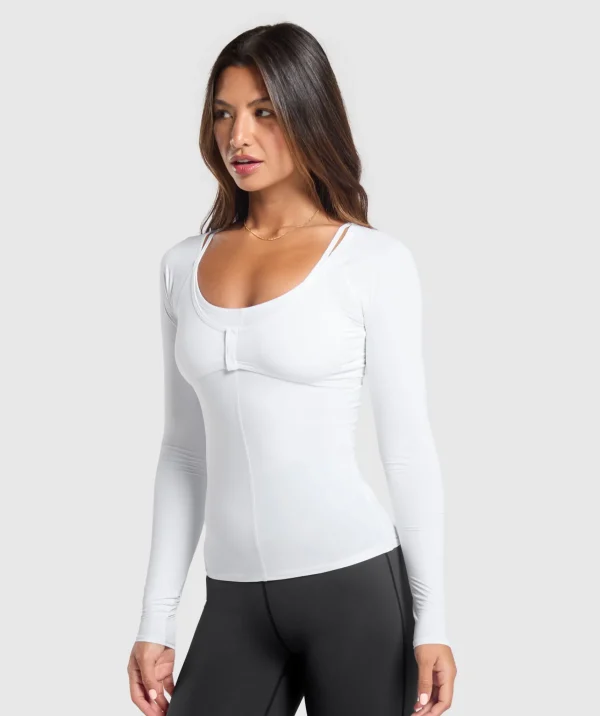 Best Gymshark Rest Day Buttery Soft Long Sleeve Top White