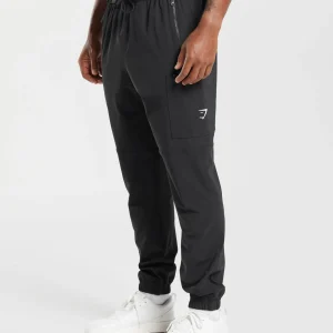 Hot Gymshark Rest Day Cargo Pants Black