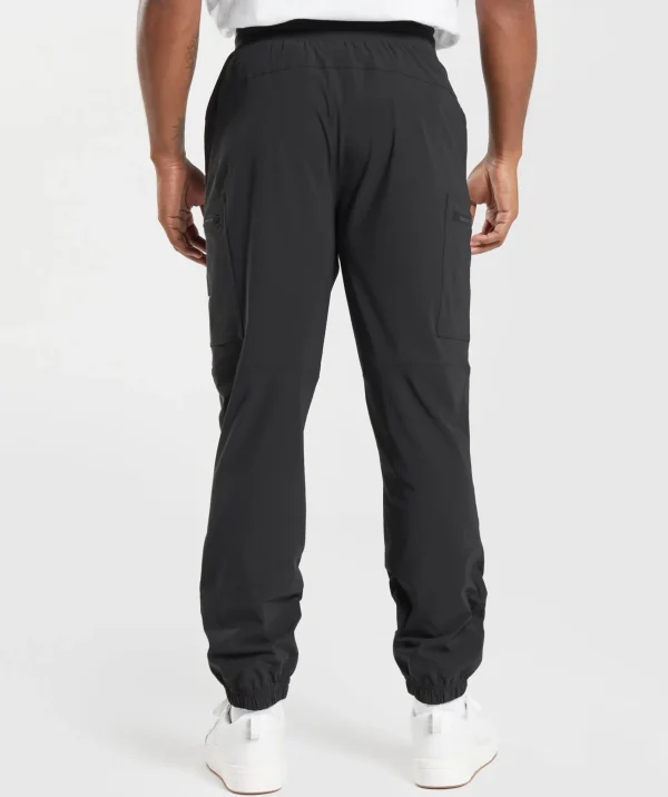 Hot Gymshark Rest Day Cargo Pants Black