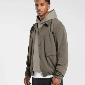 Online Gymshark Rest Day Commute Jacket CamoBrown