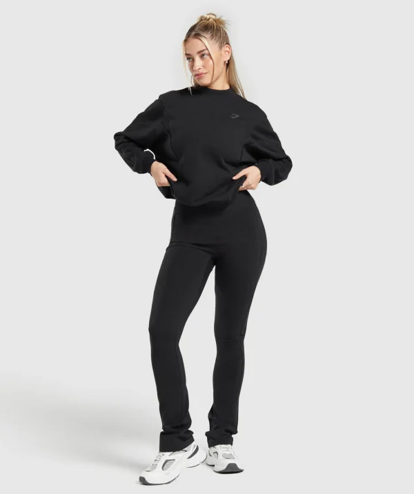 Discount Gymshark Rest Day Cotton Contour Pullover Black