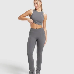 Sale Gymshark Rest Day Cotton Contour Tank BrushedGrey