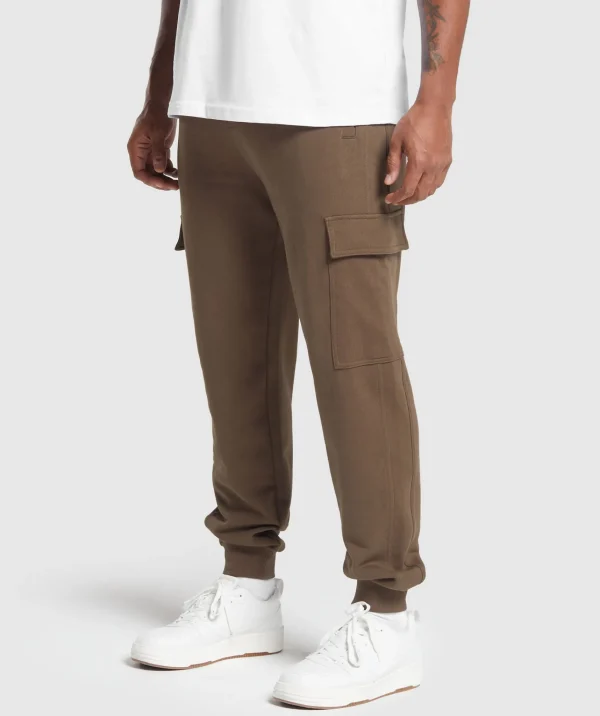 Online Gymshark Rest Day Essentials Cargo Joggers PennyBrown