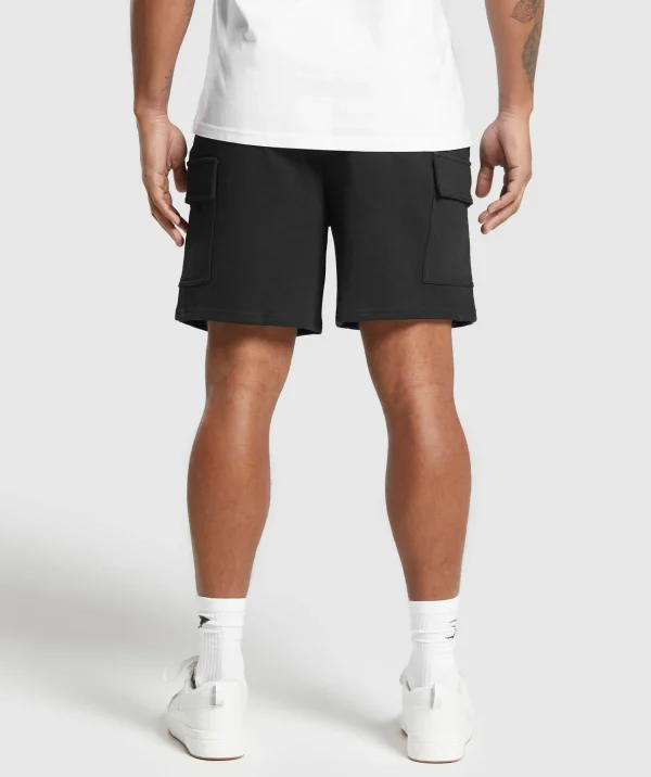 Discount Gymshark Rest Day Essentials Cargo 7" Shorts Black