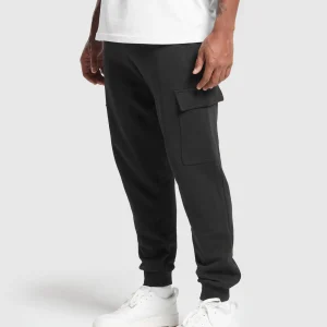 Sale Gymshark Rest Day Essentials Cargo Joggers Black