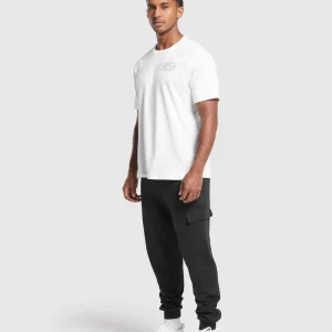 Sale Gymshark Rest Day Essentials Cargo Joggers Black