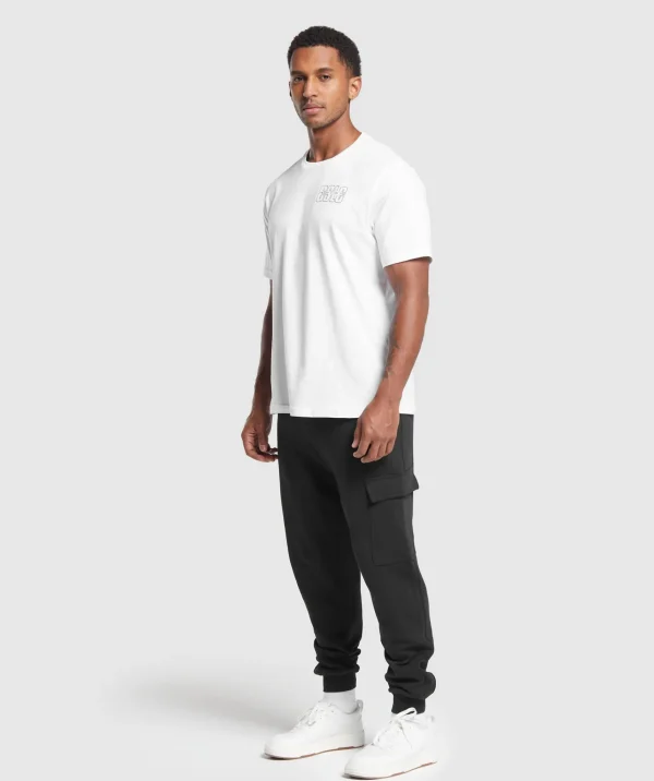 Sale Gymshark Rest Day Essentials Cargo Joggers Black