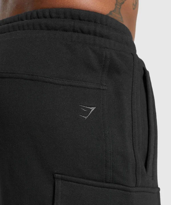 Discount Gymshark Rest Day Essentials Cargo 7" Shorts Black