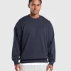Fashion Gymshark Rest Day Essentials Crew HeavyBlue