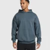 Best Gymshark Rest Day Essentials Hoodie TitaniumBlue