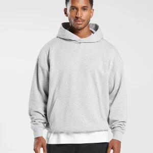 Online Gymshark Rest Day Essentials Hoodie LightGreyCoreMarl