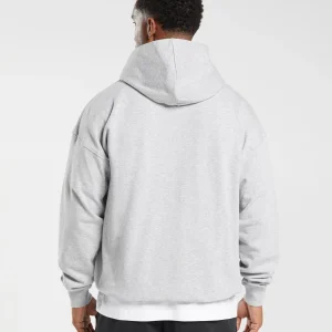 Online Gymshark Rest Day Essentials Hoodie LightGreyCoreMarl