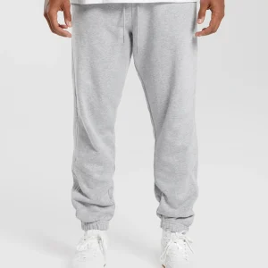 Clearance Gymshark Rest Day Essentials Joggers LightGreyCoreMarl