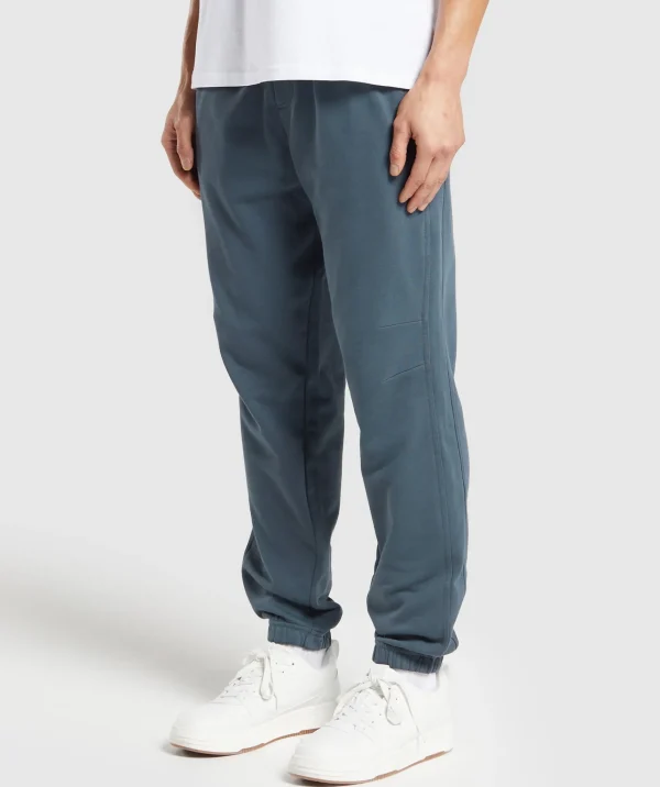 Hot Gymshark Rest Day Essentials Joggers TitaniumBlue