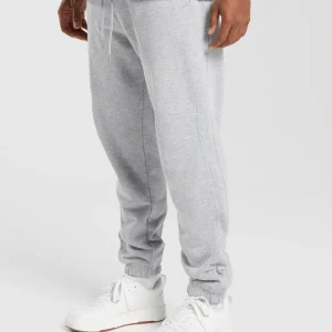 Clearance Gymshark Rest Day Essentials Joggers LightGreyCoreMarl