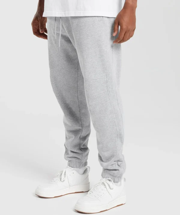 Clearance Gymshark Rest Day Essentials Joggers LightGreyCoreMarl