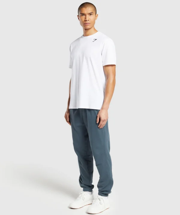 Hot Gymshark Rest Day Essentials Joggers TitaniumBlue