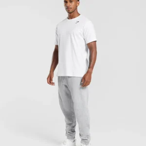 Clearance Gymshark Rest Day Essentials Joggers LightGreyCoreMarl