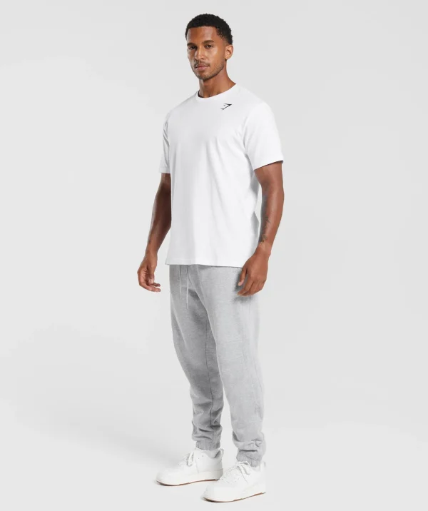 Clearance Gymshark Rest Day Essentials Joggers LightGreyCoreMarl