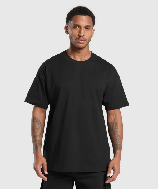 Discount Gymshark Rest Day Essentials T-Shirt Black