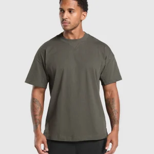 Sale Gymshark Rest Day Essentials T-shirt StrengthGreen