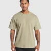 Outlet Gymshark Rest Day Essentials T-Shirt SandBrown