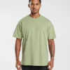 New Gymshark Rest Day Essentials T-Shirt LightSageGreen