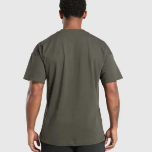 Sale Gymshark Rest Day Essentials T-shirt StrengthGreen