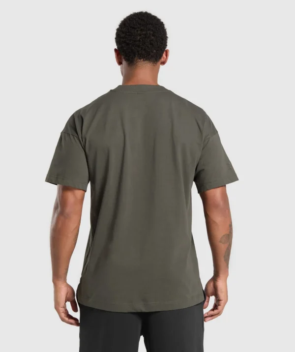 Sale Gymshark Rest Day Essentials T-shirt StrengthGreen