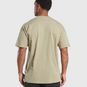 Outlet Gymshark Rest Day Essentials T-Shirt SandBrown