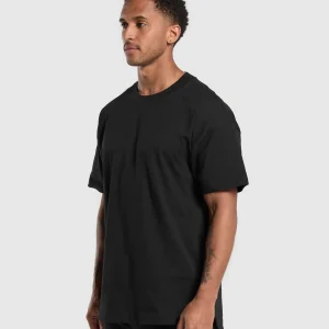 Discount Gymshark Rest Day Essentials T-Shirt Black