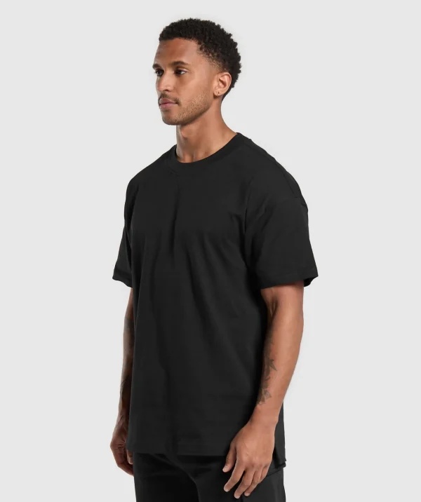 Discount Gymshark Rest Day Essentials T-Shirt Black