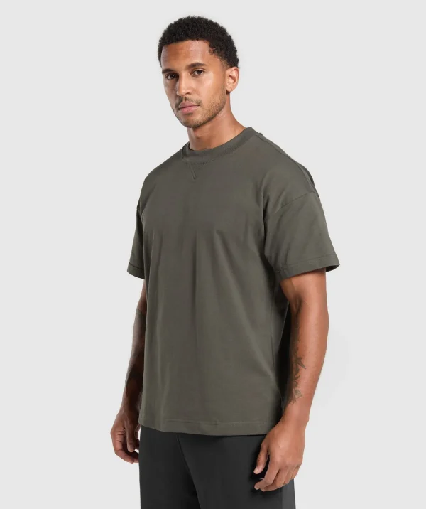 Sale Gymshark Rest Day Essentials T-shirt StrengthGreen