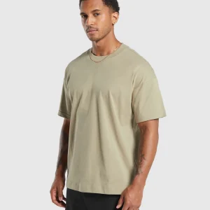 Outlet Gymshark Rest Day Essentials T-Shirt SandBrown