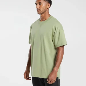 New Gymshark Rest Day Essentials T-Shirt LightSageGreen