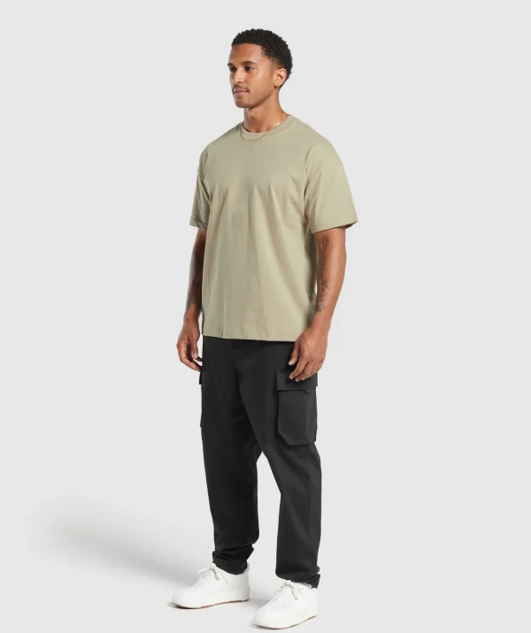 Outlet Gymshark Rest Day Essentials T-Shirt SandBrown